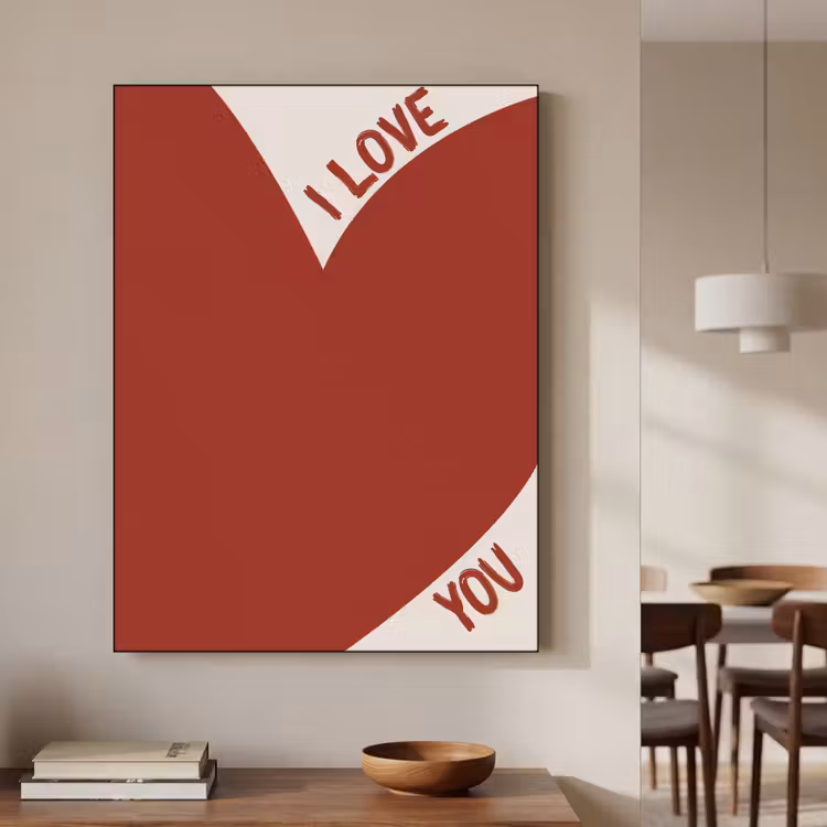 Art Frame - Loveyou - Rood - Hart — 6