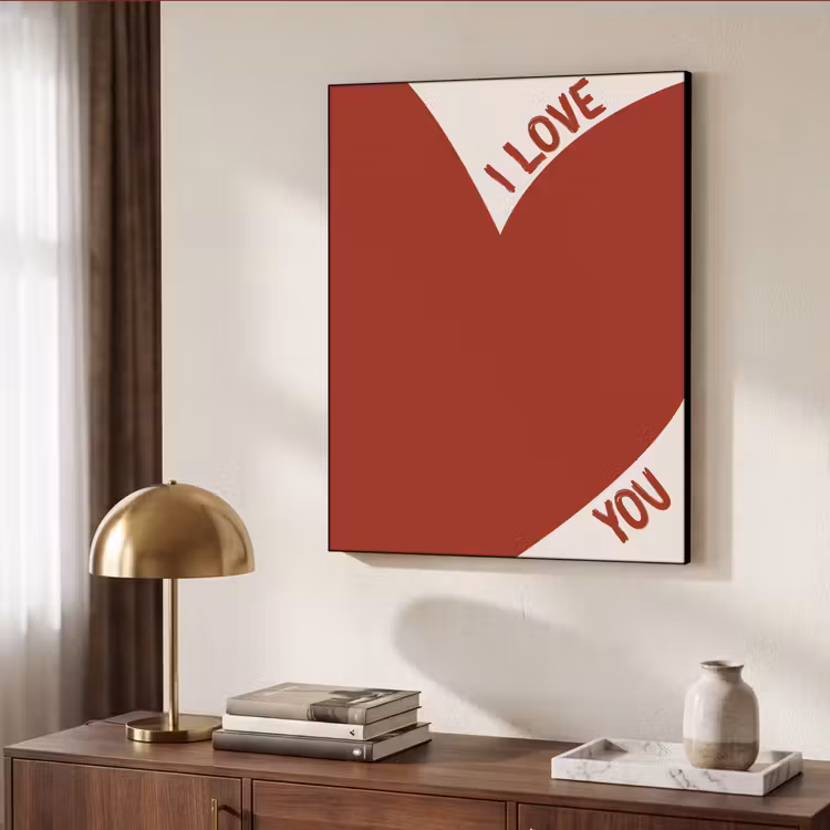 Art Frame - Loveyou - Rood - Hart — 9