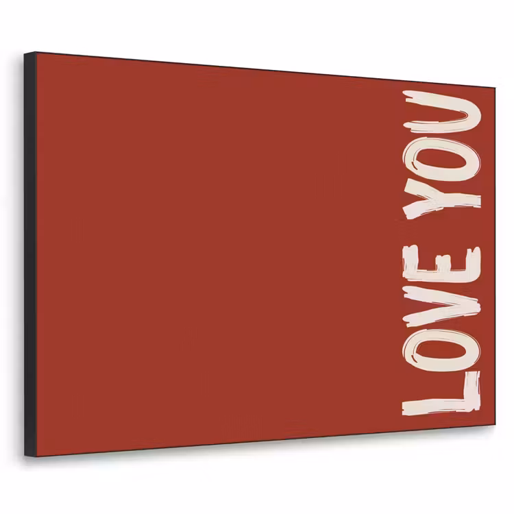 Art Frame - Schuin - Loveyou - Rood — 1