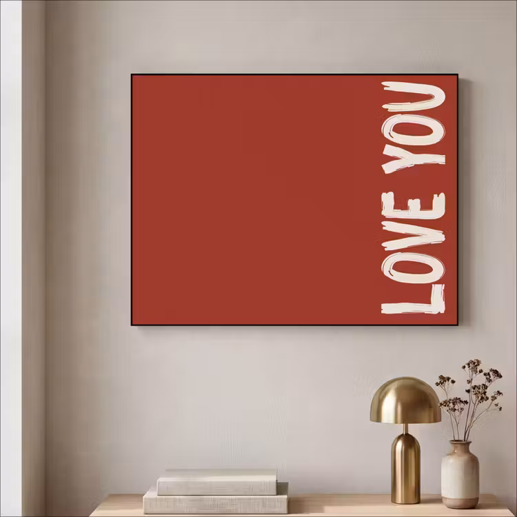Art Frame - Schuin - Loveyou - Rood — 5