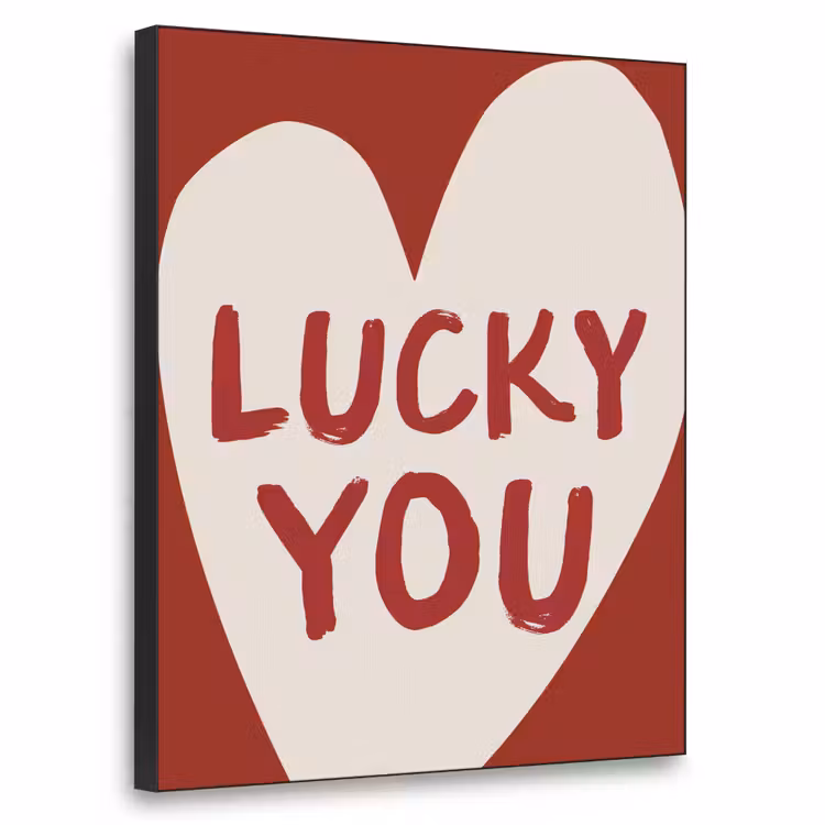 Art Frame - Lucky - Hart - Rood — 1