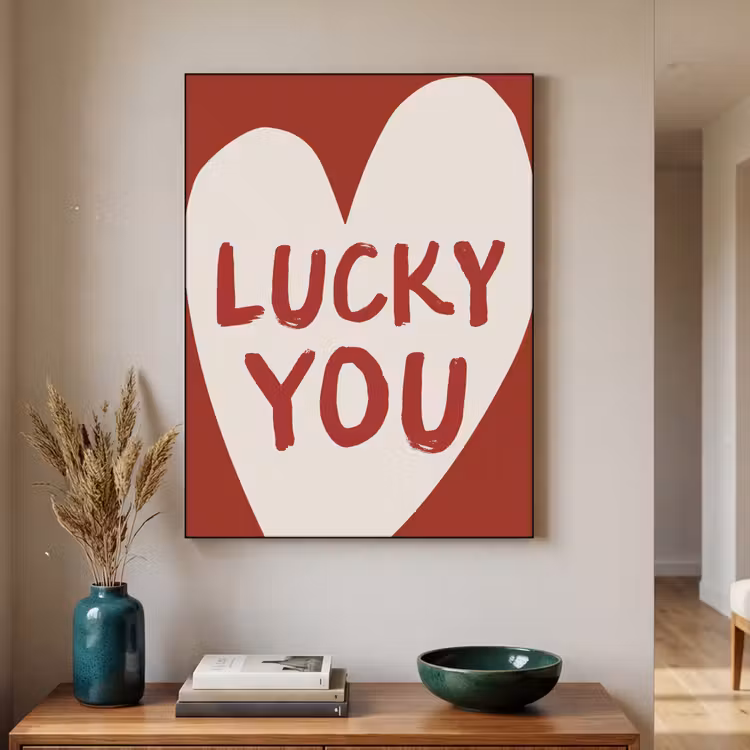 Art Frame - Lucky - Hart - Rood — 4