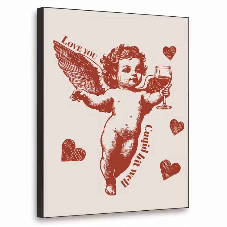 Art Frame - Cupido - Hartjes - Rood - Klassiek — 1
