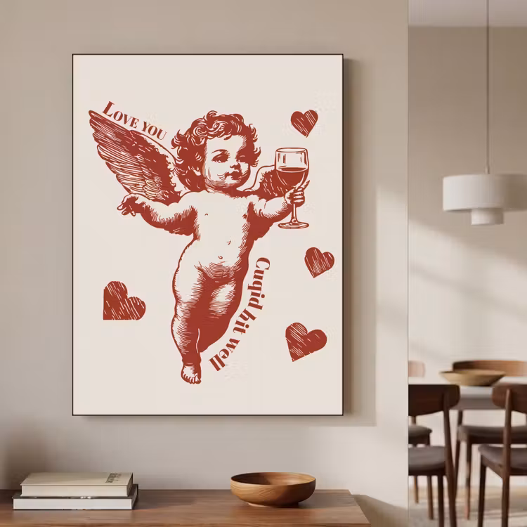 Art Frame - Cupido - Hartjes - Rood - Klassiek — 6