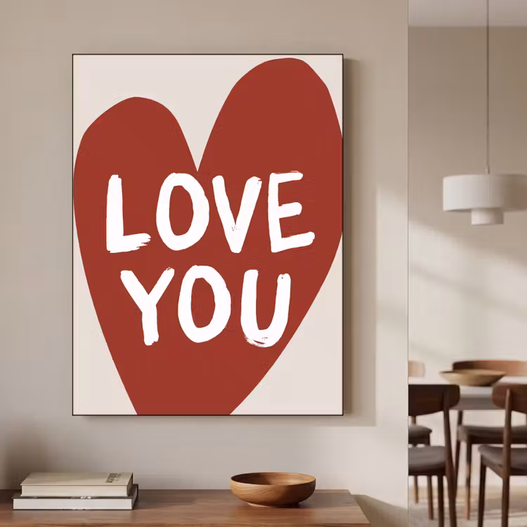 Art Frame - Loveyou - Hart - Rood — 6
