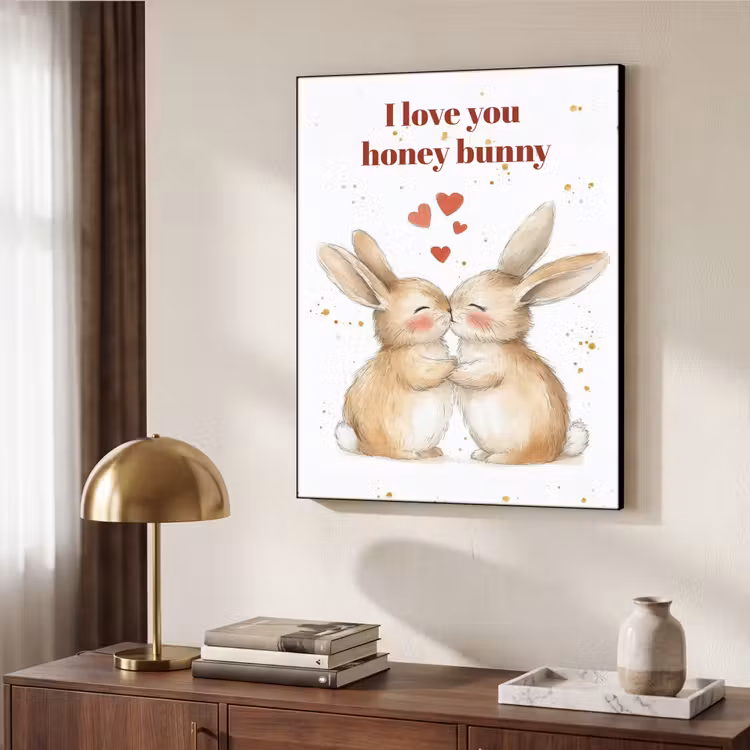 Art Frame - Liefde - Rood - konijn — 9