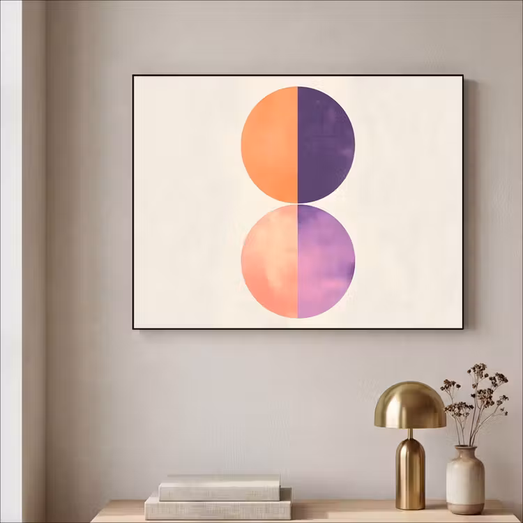 Art Frame - Abstract - Cirkels - Paars — 5