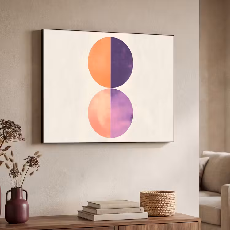 Art Frame - Abstract - Cirkels - Paars — 7