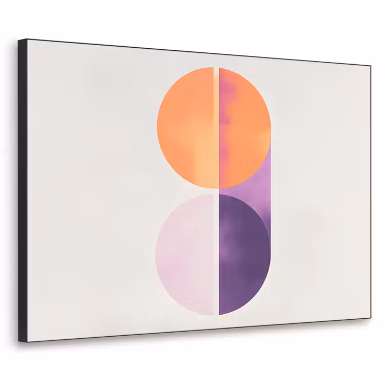 Art Frame - Cirkels - Abstract - Paars — 1