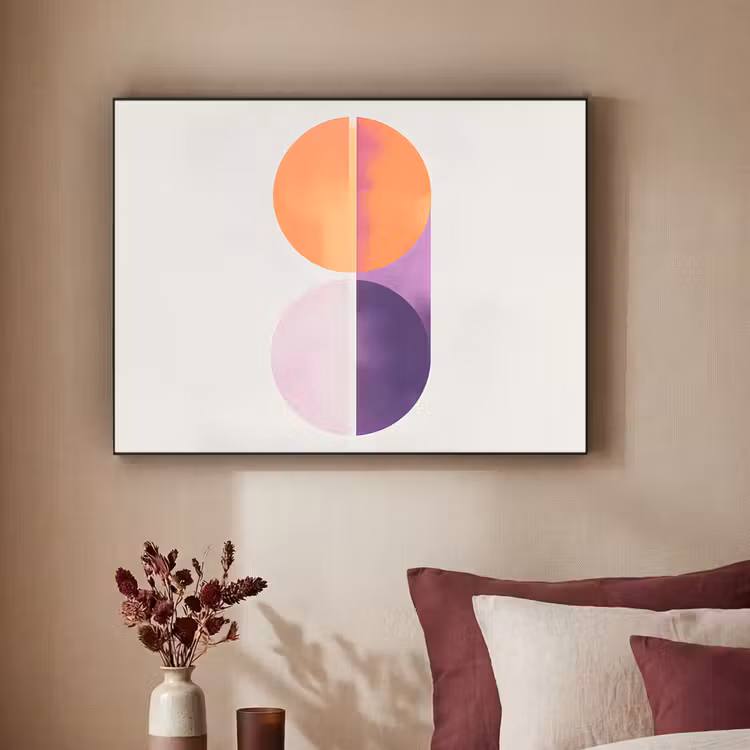 Art Frame - Cirkels - Abstract - Paars — 3