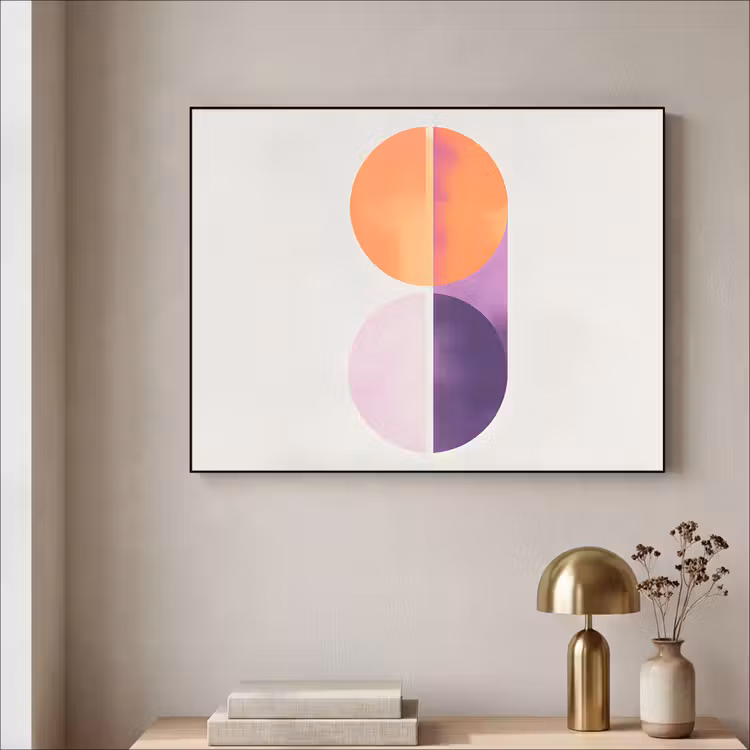 Art Frame - Cirkels - Abstract - Paars — 5