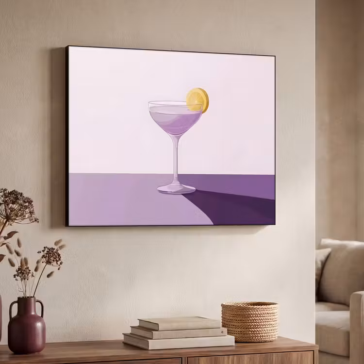 Art Frame - Cocktail - Paars - Minimalistisch - Citroen — 7