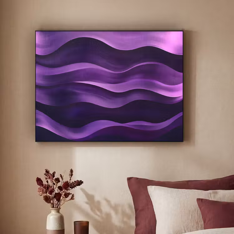 Art Frame - Golven - Abstract - Paars — 3