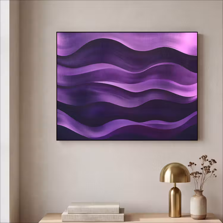 Art Frame - Golven - Abstract - Paars — 5
