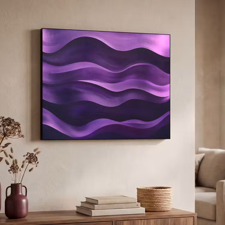 Art Frame - Golven - Abstract - Paars — 7