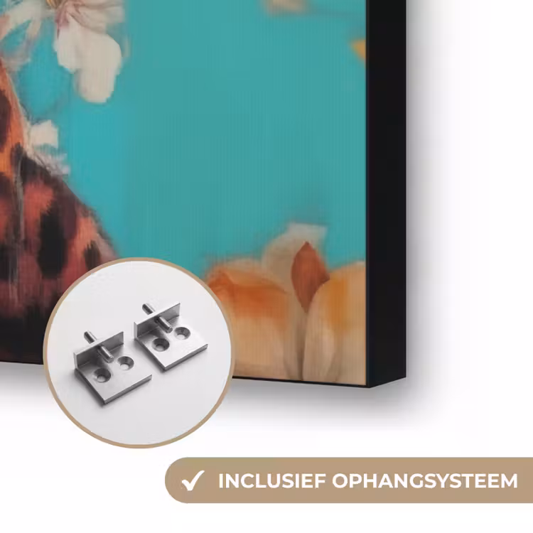 Art Frame - Luipaard - Bloemen - Kroon — 6