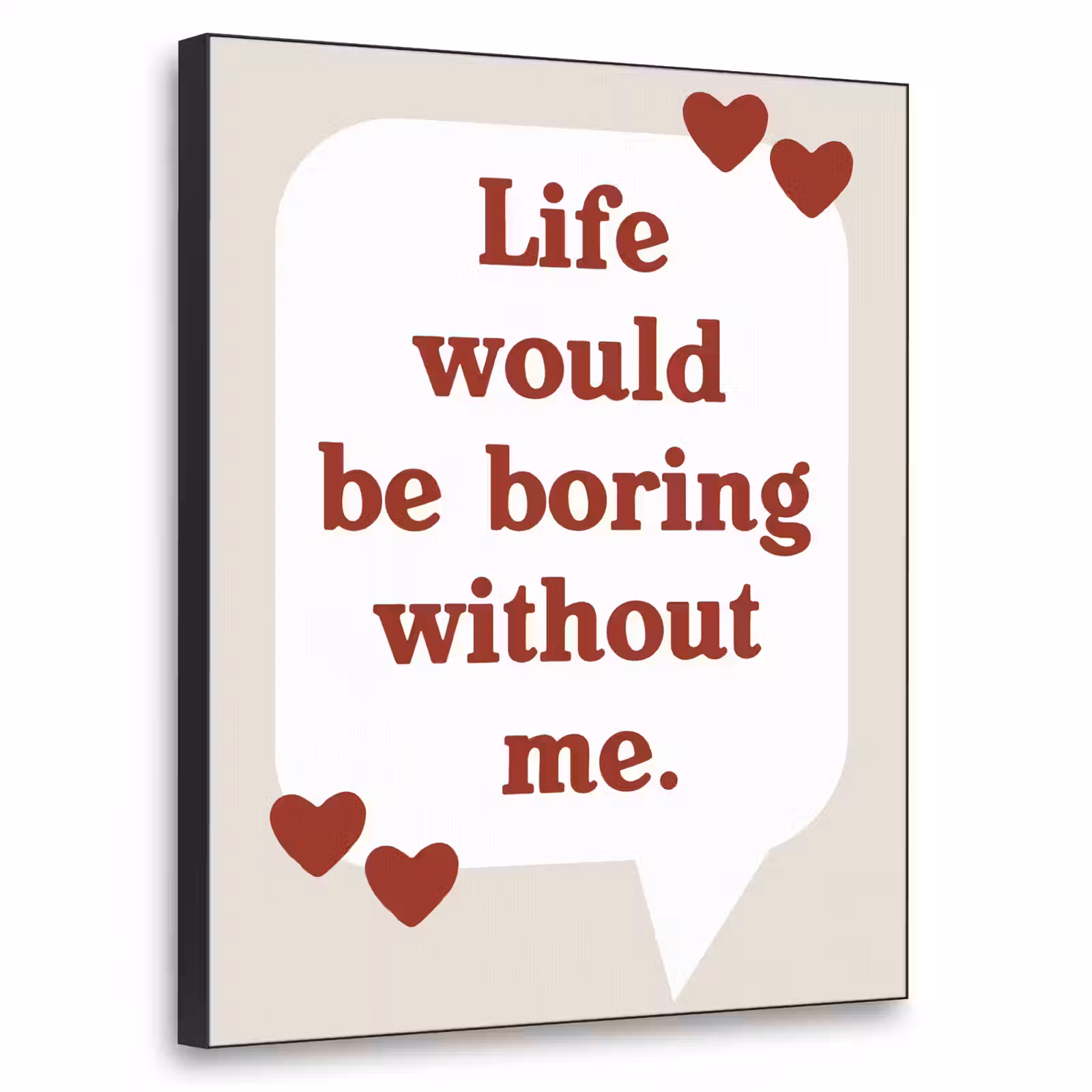 Art Frame - Quote - Tekstballon - Hartjes — 1