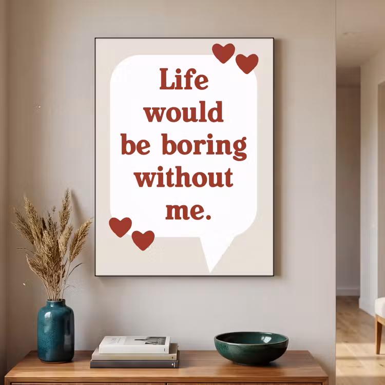 Art Frame - Quote - Tekstballon - Hartjes — 4
