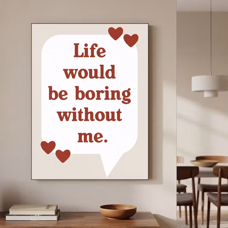 Art Frame - Quote - Tekstballon - Hartjes — 7