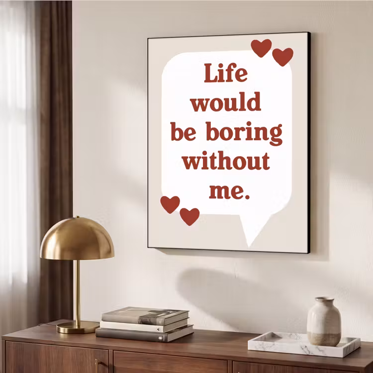 Art Frame - Quote - Tekstballon - Hartjes — 9