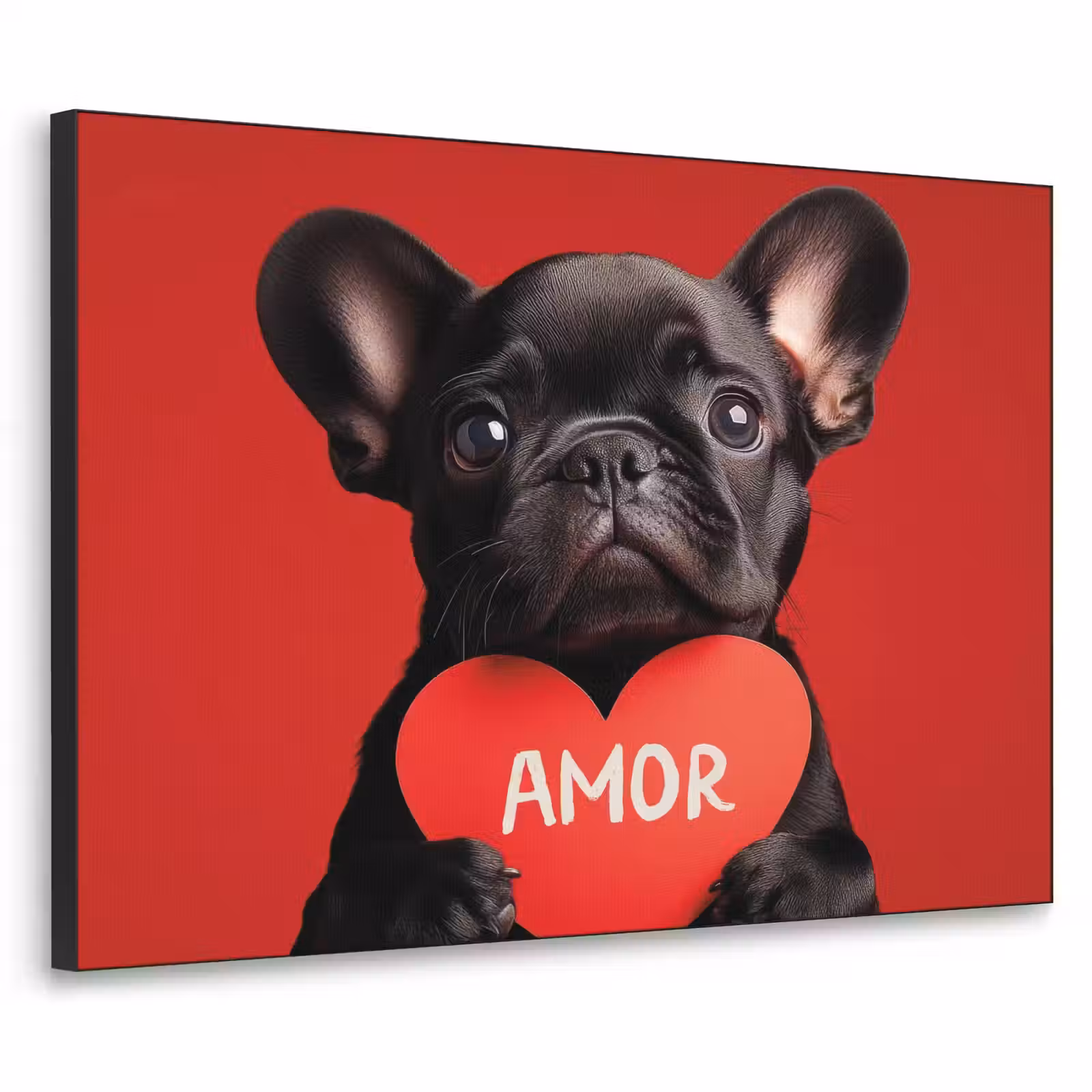 Art Frame - Amor - Hond - Hartje - Rood — 1