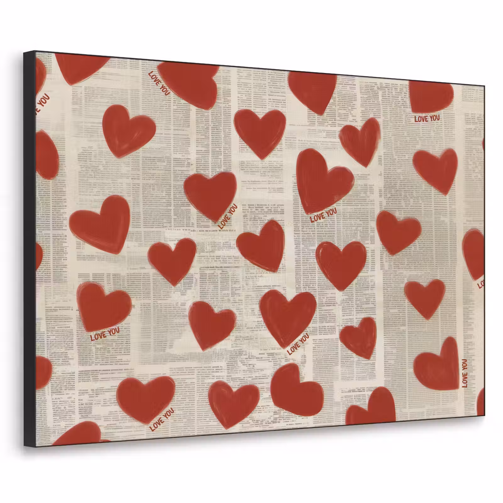Art Frame - Hartjes - Krant - Loveyou — 1