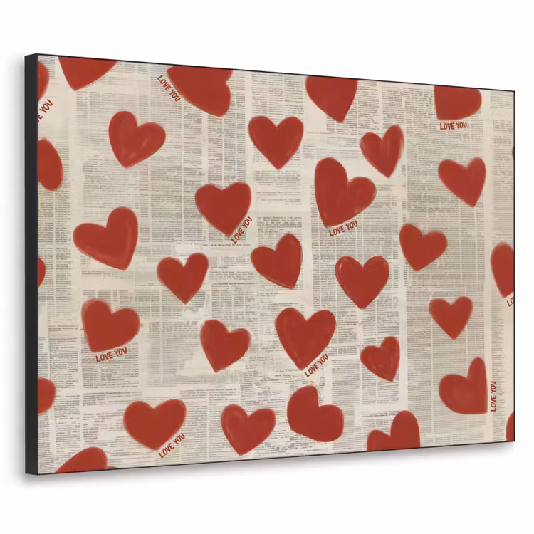 Art Frame - Hartjes - Krant - Loveyou — 1