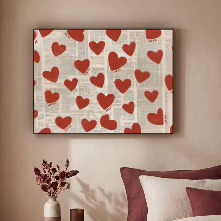 Art Frame - Hartjes - Krant - Loveyou — 3