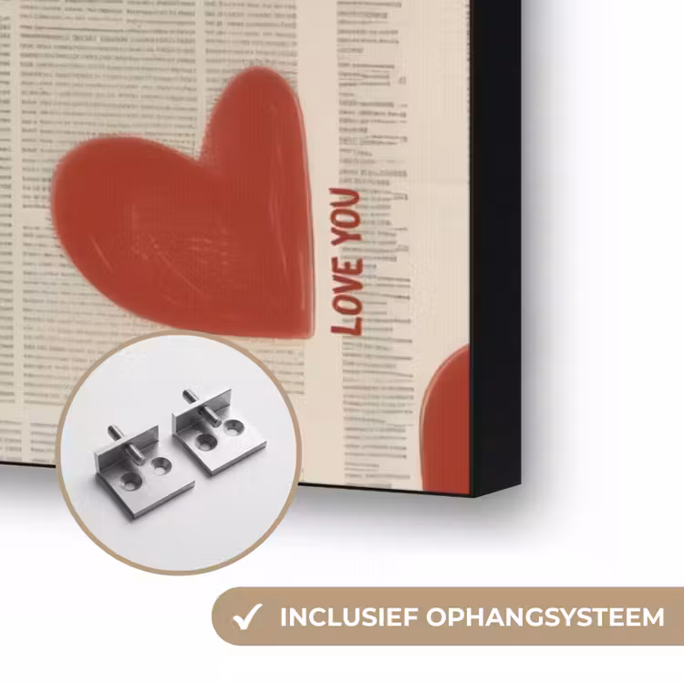 Art Frame - Hartjes - Krant - Loveyou — 6