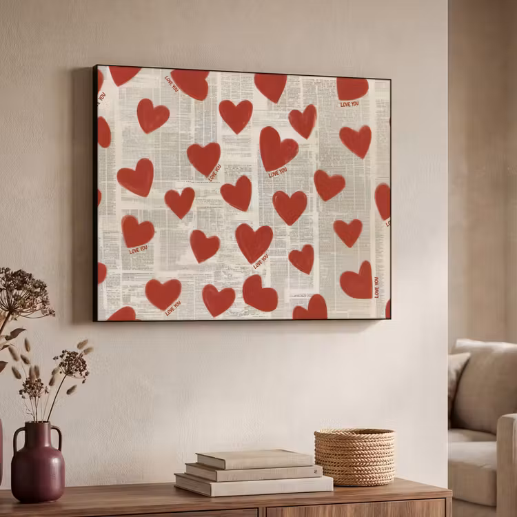 Art Frame - Hartjes - Krant - Loveyou — 7