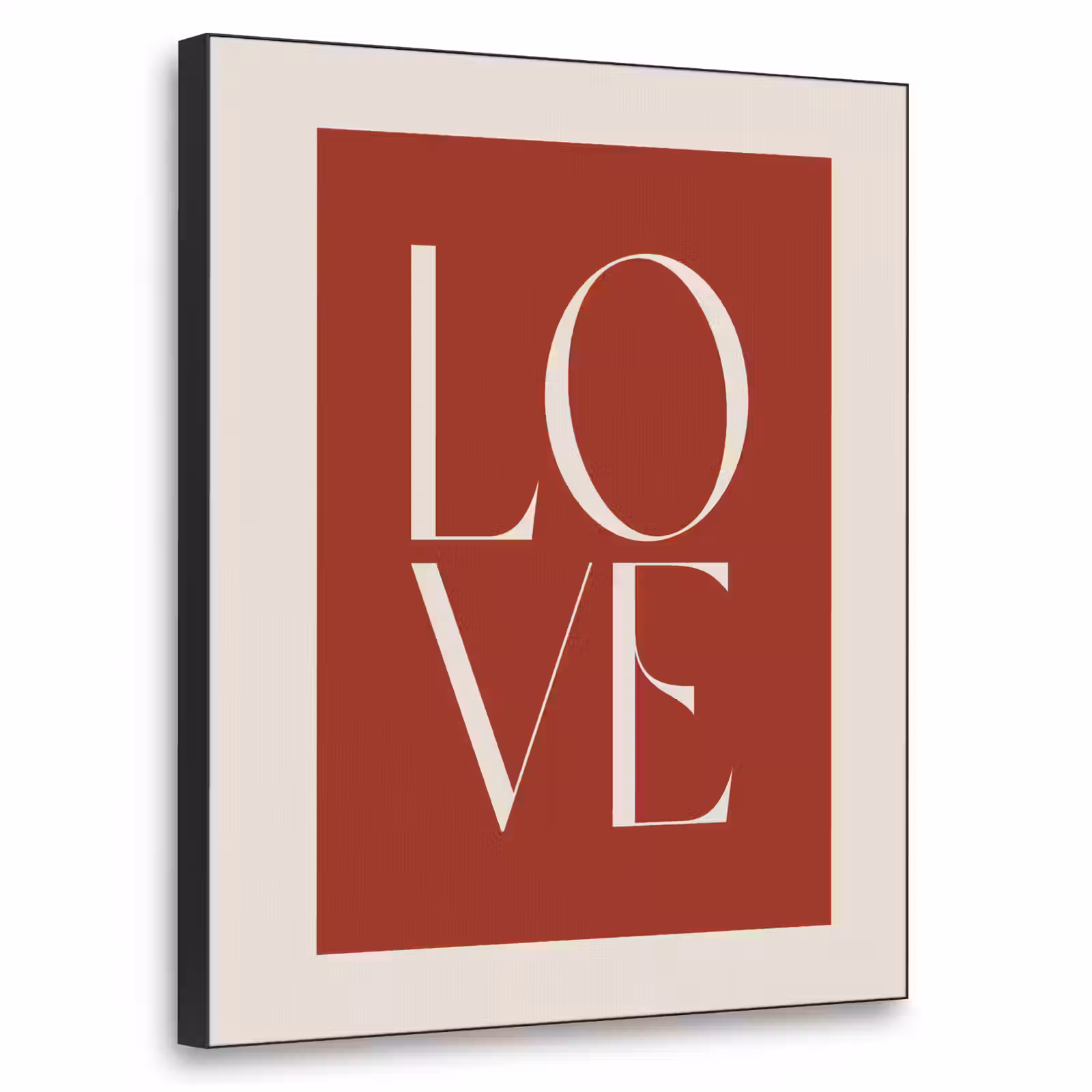 Art Frame - Love - Rood - Minimalistisch — 1