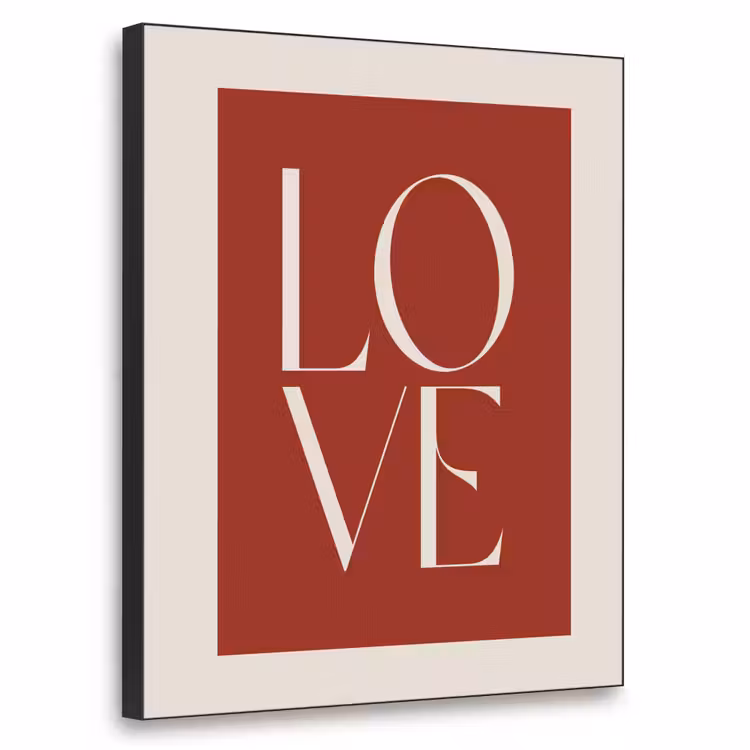 Art Frame - Love - Rood - Minimalistisch — 1