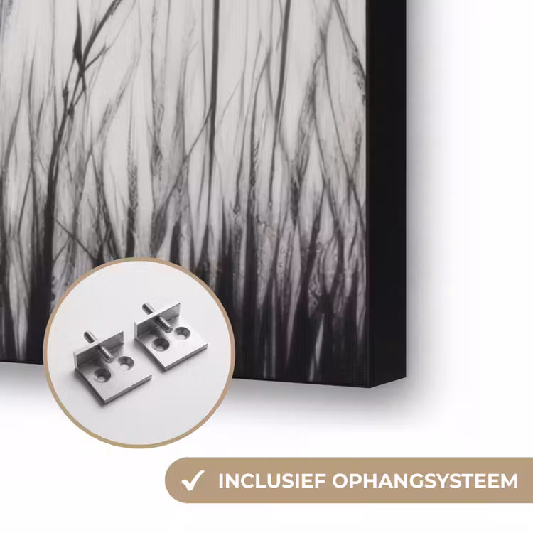 Art Frame - Kraanvogels - Gras - Hartvorm - Zwart — 6