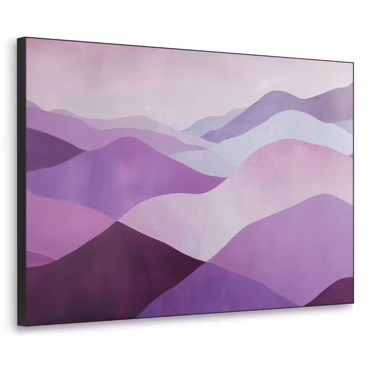 Art Frame - Abstract - Heuvels - Landschap - Paars — 1