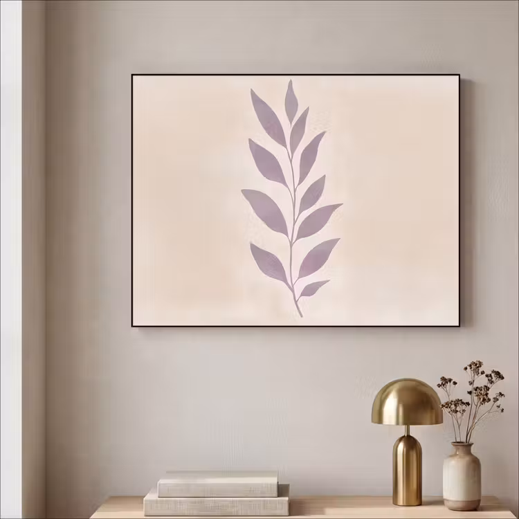 Art Frame - Tak - Bladeren - Minimalistisch - Beige — 5