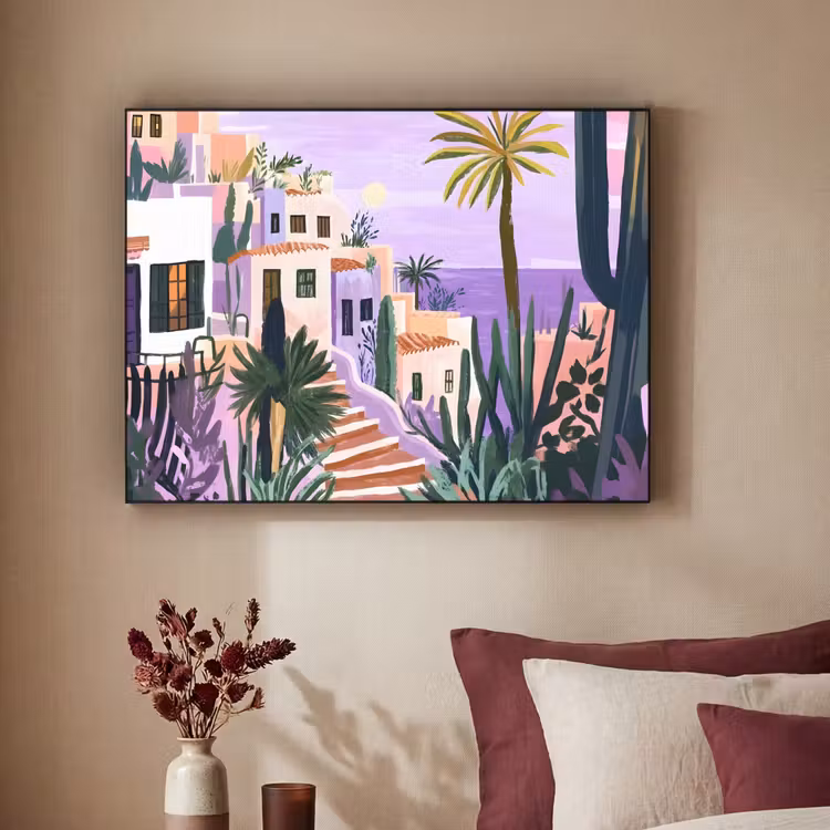 Art Frame - Huizen - Minimalistisch - Palmbomen - Kust — 3