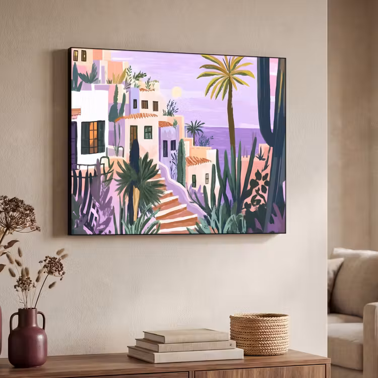 Art Frame - Huizen - Minimalistisch - Palmbomen - Kust — 7