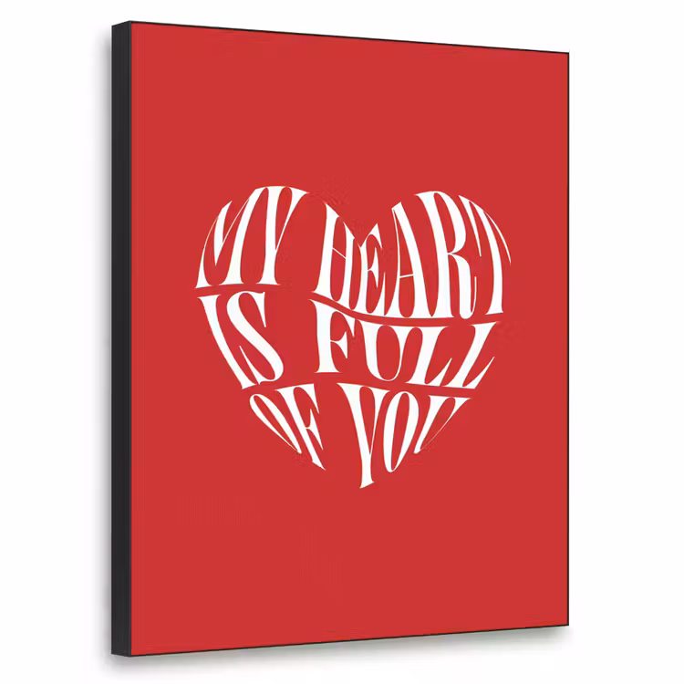 Art Frame - Rood - Hart- Tekst - Valentijn — 1