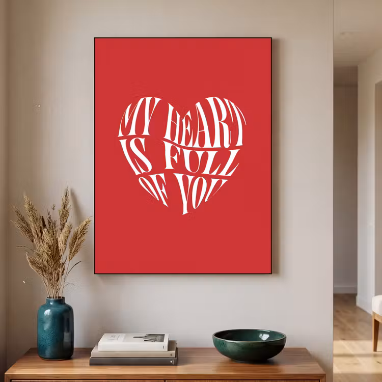 Art Frame - Rood - Hart- Tekst - Valentijn — 4