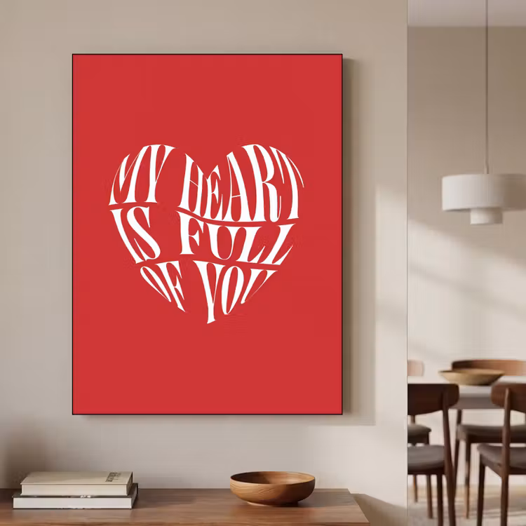 Art Frame - Rood - Hart- Tekst - Valentijn — 7