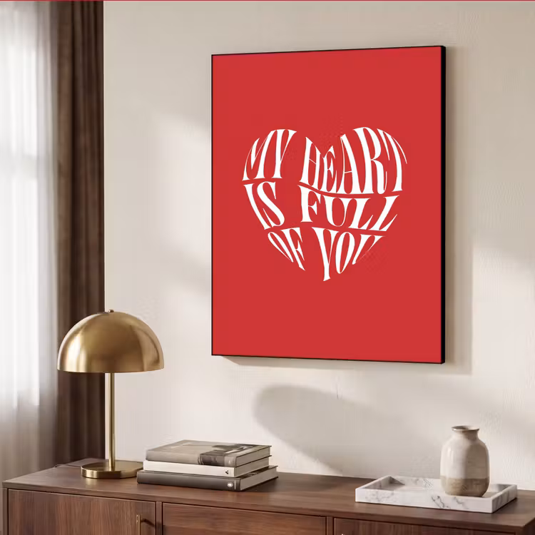Art Frame - Rood - Hart- Tekst - Valentijn — 9