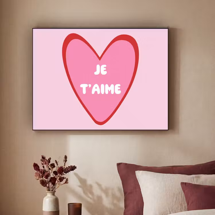 Art Frame - Hart - Frans - Valentijn - Roze — 3