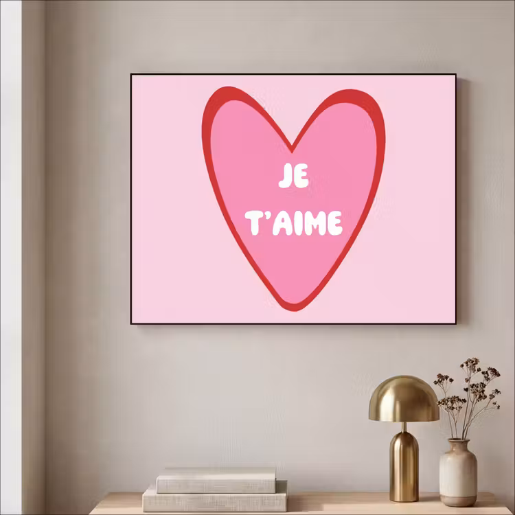 Art Frame - Hart - Frans - Valentijn - Roze — 5