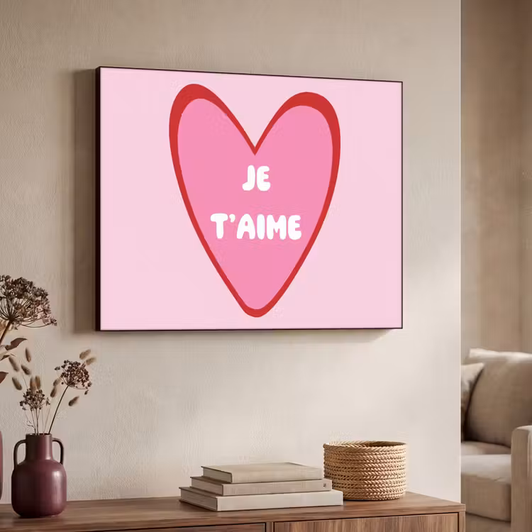 Art Frame - Hart - Frans - Valentijn - Roze — 7