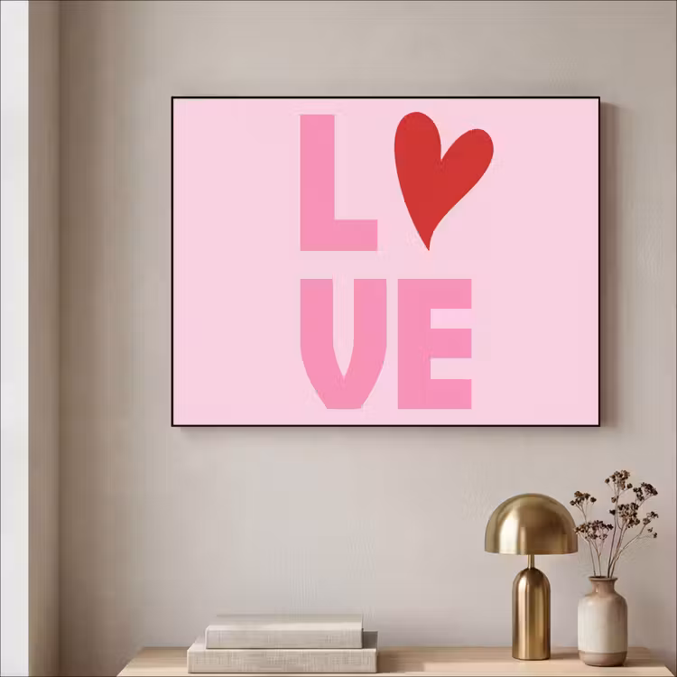 Art Frame - Love - Roze - Hart - Valentijn — 5