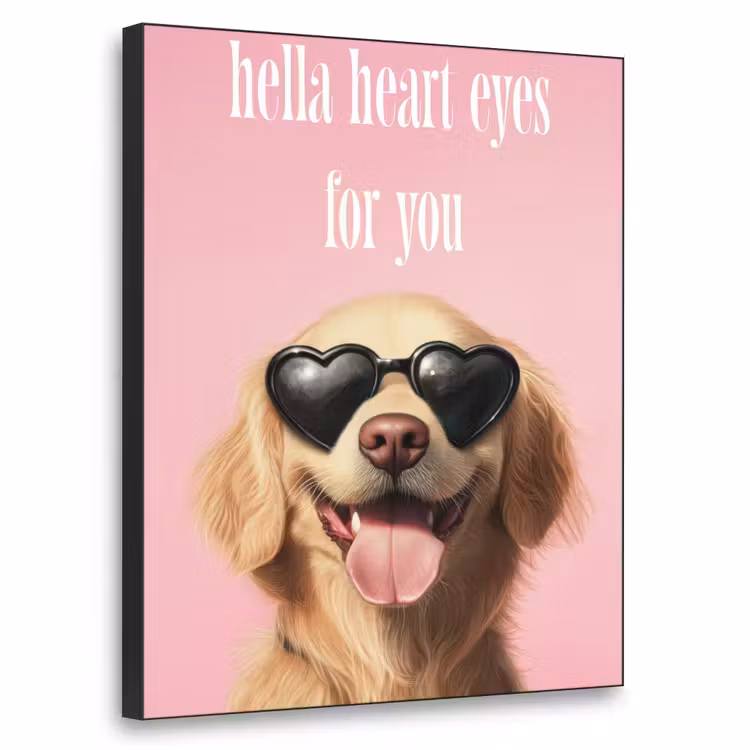 Art Frame - Zonnebril - Hartjes - Hond - Valentijn — 1