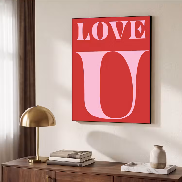 Art Frame - Rood - Love - Valentijn - Roze — 10