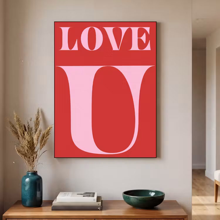 Art Frame - Rood - Love - Valentijn - Roze — 4
