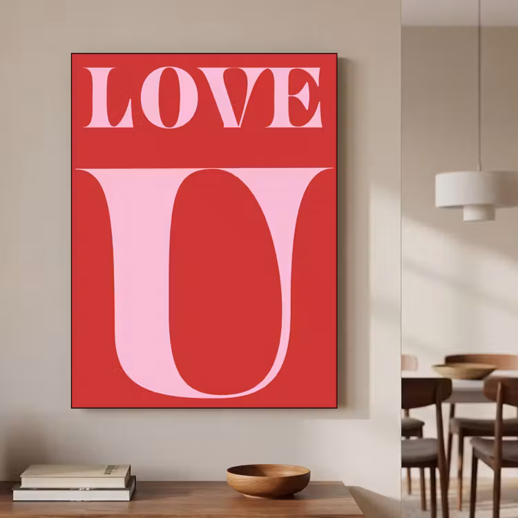 Art Frame - Rood - Love - Valentijn - Roze — 6