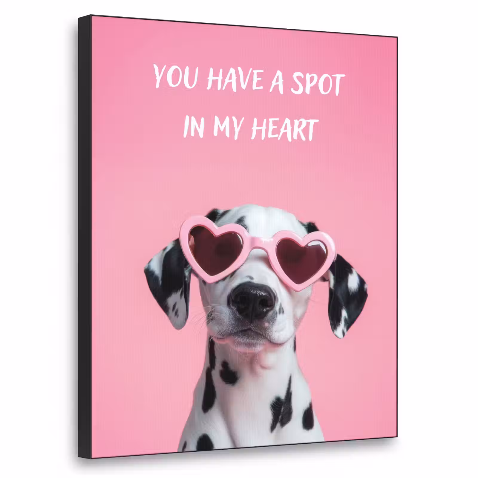 Art Frame - Hartjes - Hond - Valentijn - Roze — 1